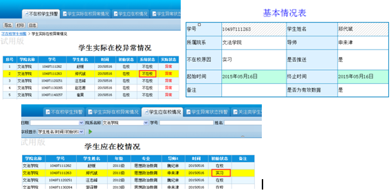 理工大學研究生安全預警系統(tǒng)